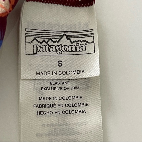 Patagonia Reversible Seaglass Bay Swim Top Flora Pink Size S - Picture 6 of 9